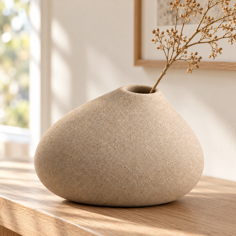 Arden Pebble Vase — lifestyle view