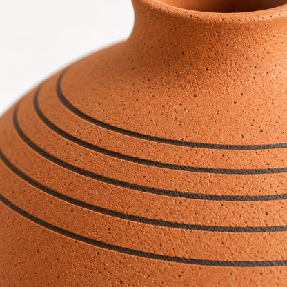 Oriana Terracotta Vase — detail view