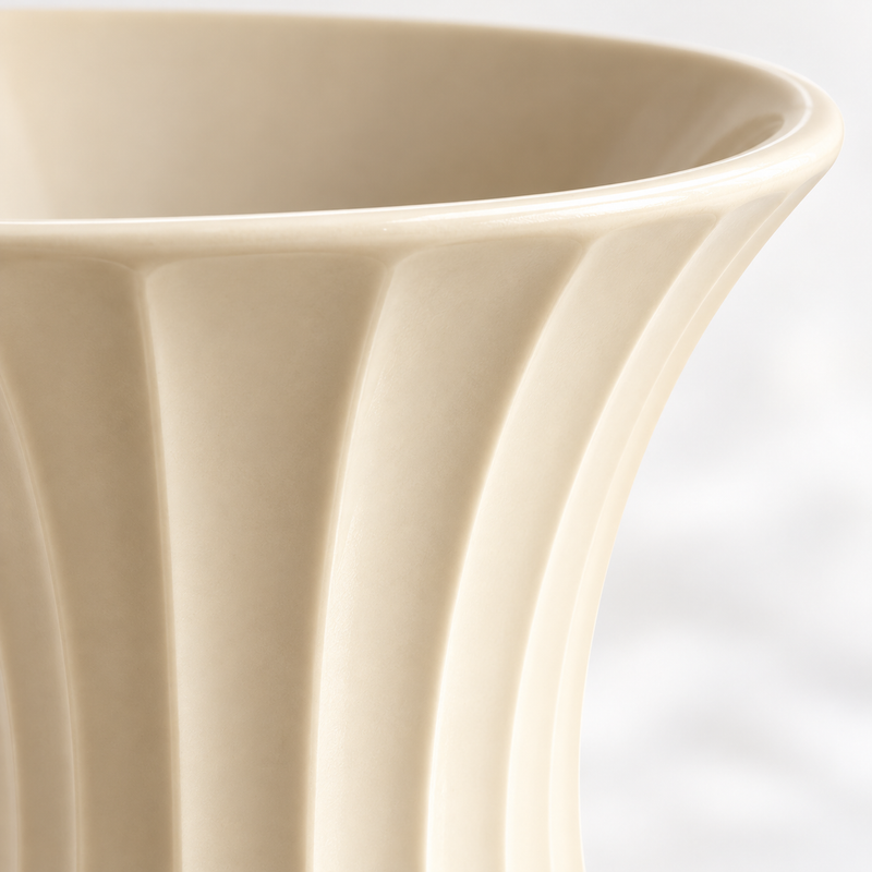 Solene Flared Vase — detail view
