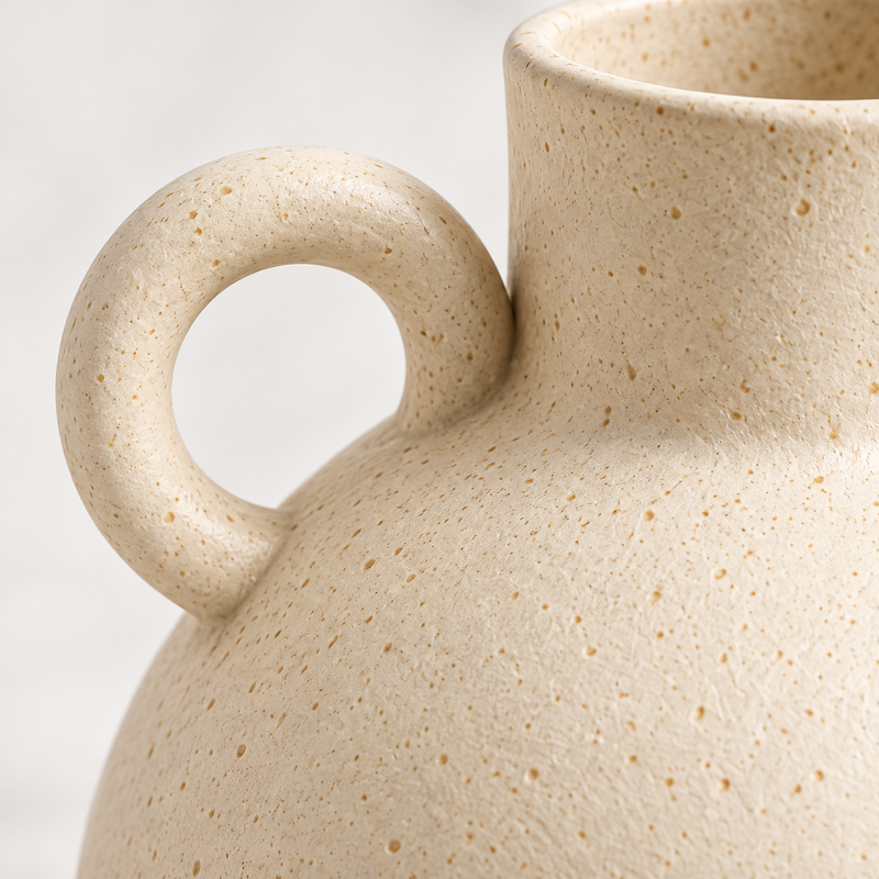 Vienne Twin Handle Vase — detail view